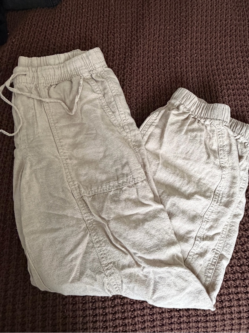 old navy linen balloon pants